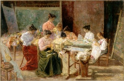 Ricamatrici veneziane, c.1905 da Andrew Colley